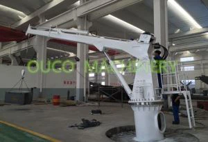 2T10M Telescopic Boom Vessel Deck Marine Offshore Crane