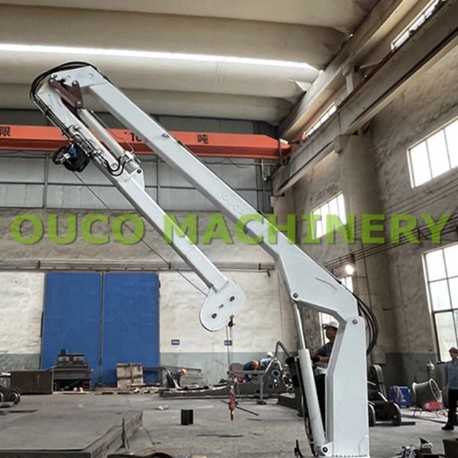 High Quality Small 0.99T Hydraulic System Workboat Crane